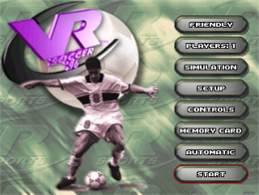 VR Soccer '96 - Screenshot - Game Title Image