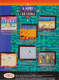 Menacer: 6-Game Cartridge - Box - Back Image