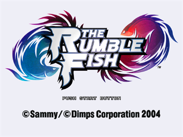 The Rumble Fish - Screenshot - Game Title Image