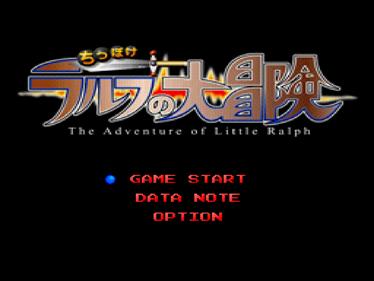 The Adventure of Little Ralph - Screenshot - Game Title Image