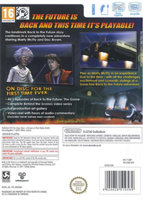 Back to the Future: The Game - Box - Back Image