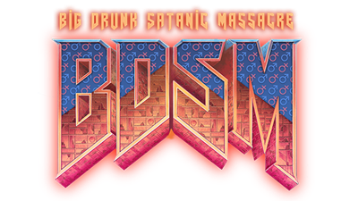 BDSM: Big Drunk Satanic Massacre - Clear Logo Image
