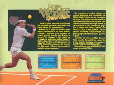 Emilio Sanchez Vicario Grand Slam - Box - Back Image