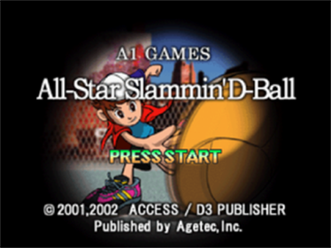 All-Star Slammin' D-Ball - Screenshot - Game Title Image