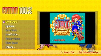 Cotton 100% - Screenshot - Game Title Image