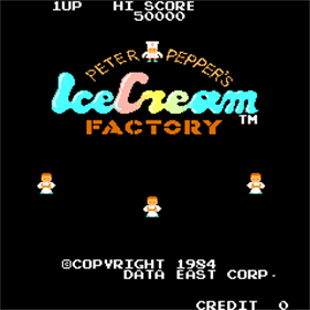 Peter Pepper's Ice Cream Factory - Screenshot - Game Title Image