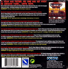 Jurassic Park Part 2: The Chaos Continues - Box - Back Image