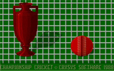 Championship Cricket - Screenshot - Game Title Image