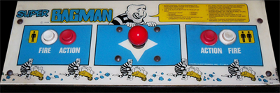 Super Bagman - Arcade - Control Panel Image