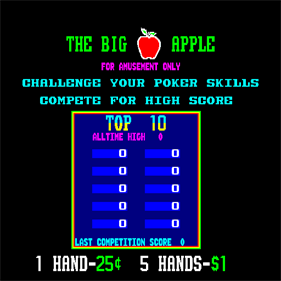 The Big Apple - Screenshot - High Scores Image