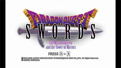 Dragon Quest Swords: The Masked Queen and the Tower of Mirrors - Screenshot - Game Title Image