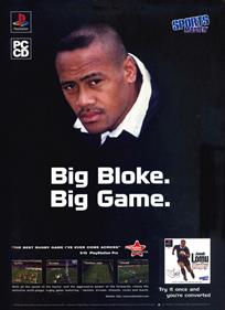 Jonah Lomu Rugby - Advertisement Flyer - Front Image