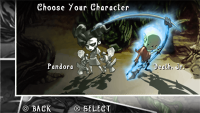 Death Jr. II: Root of Evil - Screenshot - Game Select Image