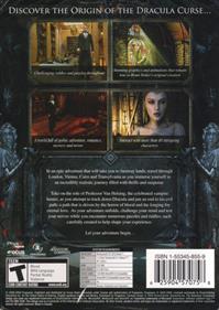 Dracula: Origin - Box - Back Image