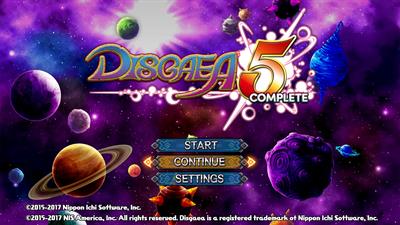 Disgaea 5 Complete - Screenshot - Game Title Image