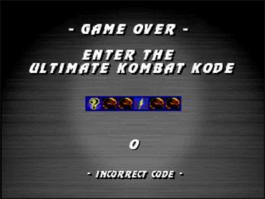 Mortal Kombat Trilogy - Screenshot - Game Over Image