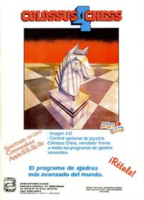 Colossus Chess 4 - Advertisement Flyer - Front Image