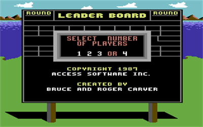 World Class Leader Board - Screenshot - Game Select Image