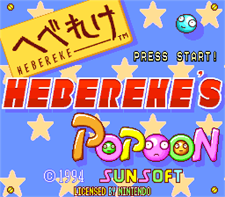 Hebereke's Popoon - Screenshot - Game Title Image