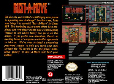 Bust-A-Move - Box - Back Image