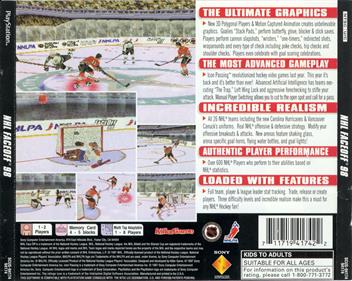 NHL FaceOff 98 - Box - Back Image