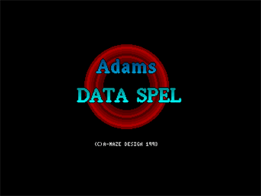 Adams Data Spel - Screenshot - Game Title Image