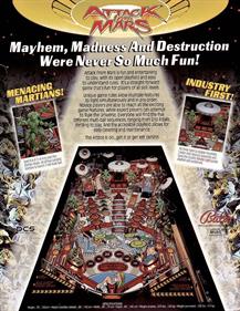 Attack from Mars - Advertisement Flyer - Back Image