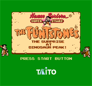 The Flintstones: The Surprise at Dinosaur Peak! - Screenshot - Game Title Image
