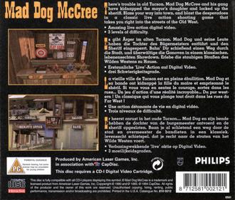 Mad Dog McCree - Box - Back Image