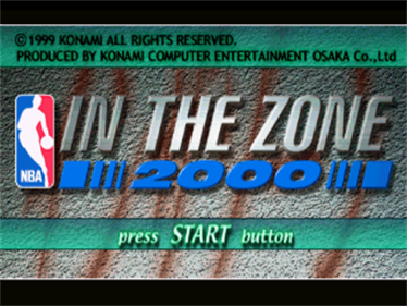 NBA In the Zone 2000 - Screenshot - Game Title Image