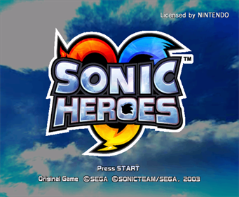 Sonic Heroes - Screenshot - Game Title Image