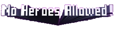 No Heroes Allowed! - Clear Logo Image