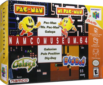 Namco Museum 64 - Box - 3D Image