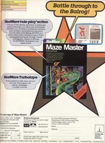 Maze Master - Advertisement Flyer - Front Image