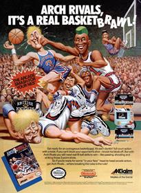 Arch Rivals: A Basketbrawl! - Advertisement Flyer - Front Image