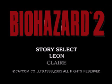 Resident Evil 2 - Screenshot - Game Title Image