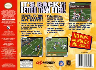 NFL Blitz 2000 - Box - Back Image