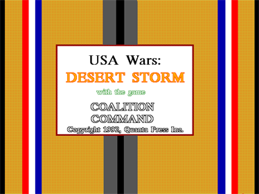 Desert Storm with Coalition Command - Screenshot - Game Title Image