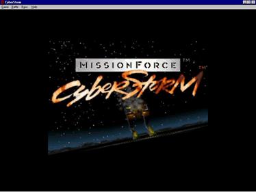 MissionForce: CyberStorm - Screenshot - Game Title Image