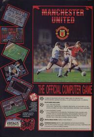 Manchester United: The Official Computer Game - Advertisement Flyer - Front Image