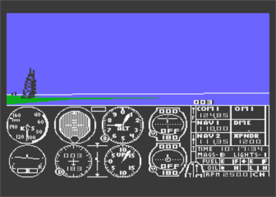 Flight Simulator II - Screenshot - Gameplay
