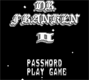 Dr. Franken II - Screenshot - Game Title Image