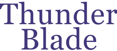 Thunder Blade - Clear Logo Image