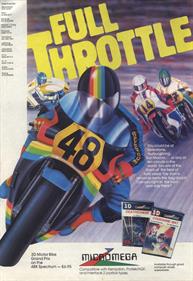 Full Throttle - Advertisement Flyer - Front Image