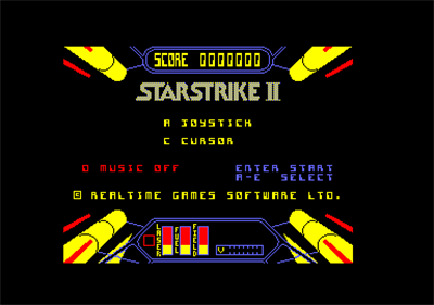 Starstrike II  - Screenshot - Game Title Image