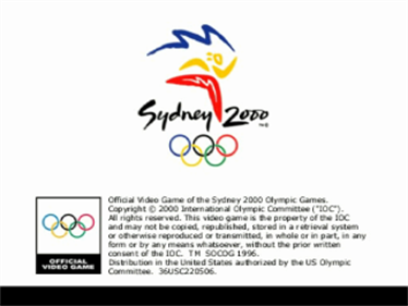 Sydney 2000 - Screenshot - Game Title Image