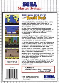 The Lucky Dime Caper starring Donald Duck - Box - Back Image