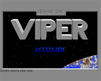 Day of the Viper - Screenshot - Game Title Image