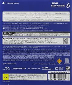 Gran Turismo 6 - Box - Back Image