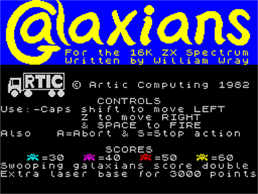 Galaxians - Screenshot - Game Title Image